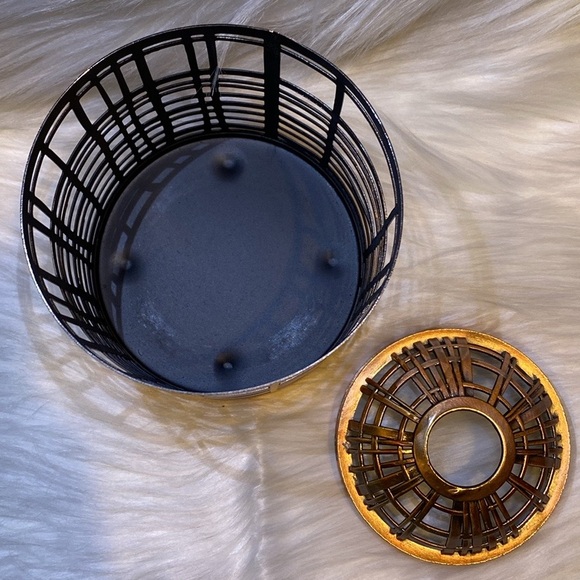 Yankee Candle 22-oz Jar Holder, Cooper Color, Art Deco Design, NWTags attached - Picture 3 of 10